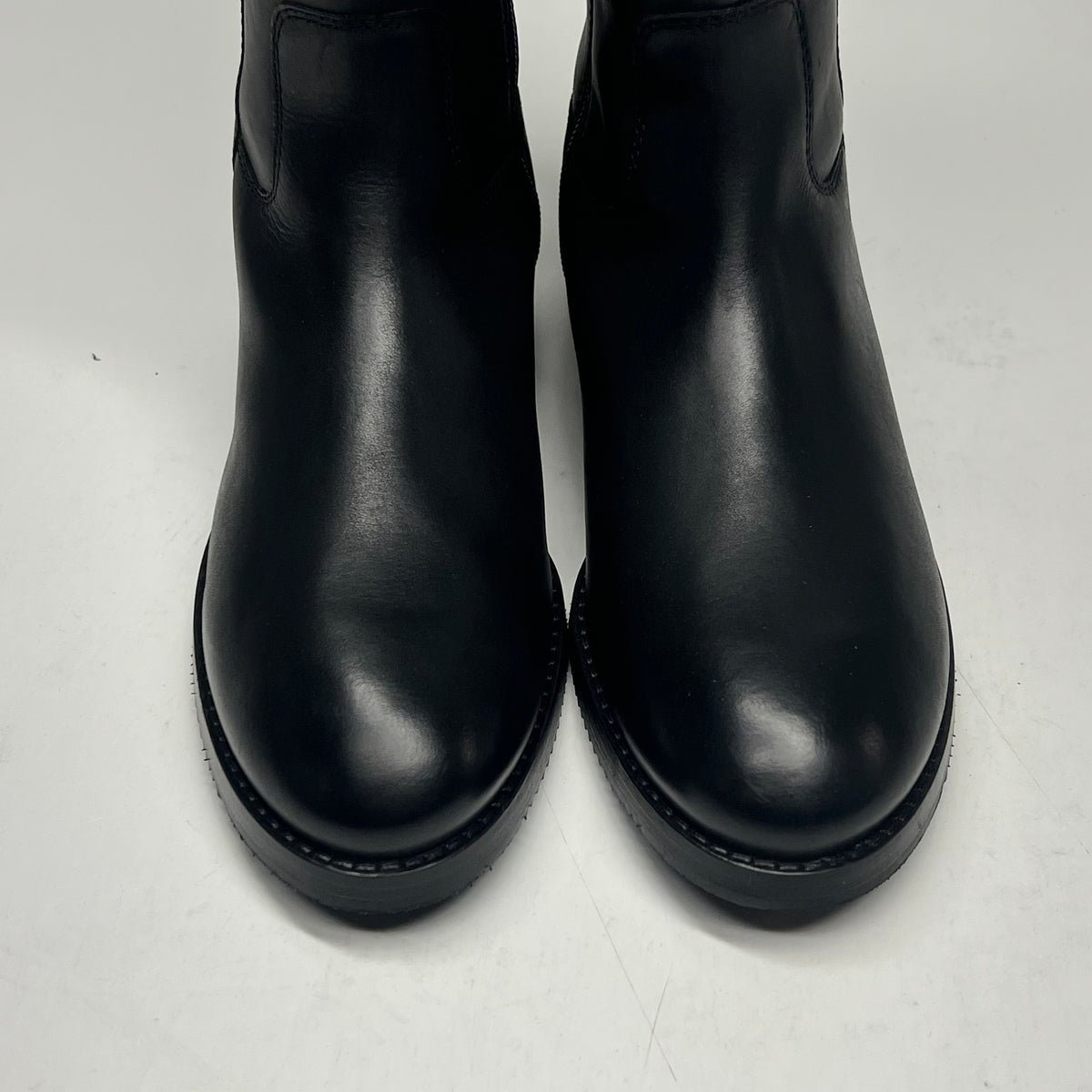 FRYE Melissa Button Tall Inside Zip Wide Calf Women's Sz 6.5M Black FR41971-BLAC