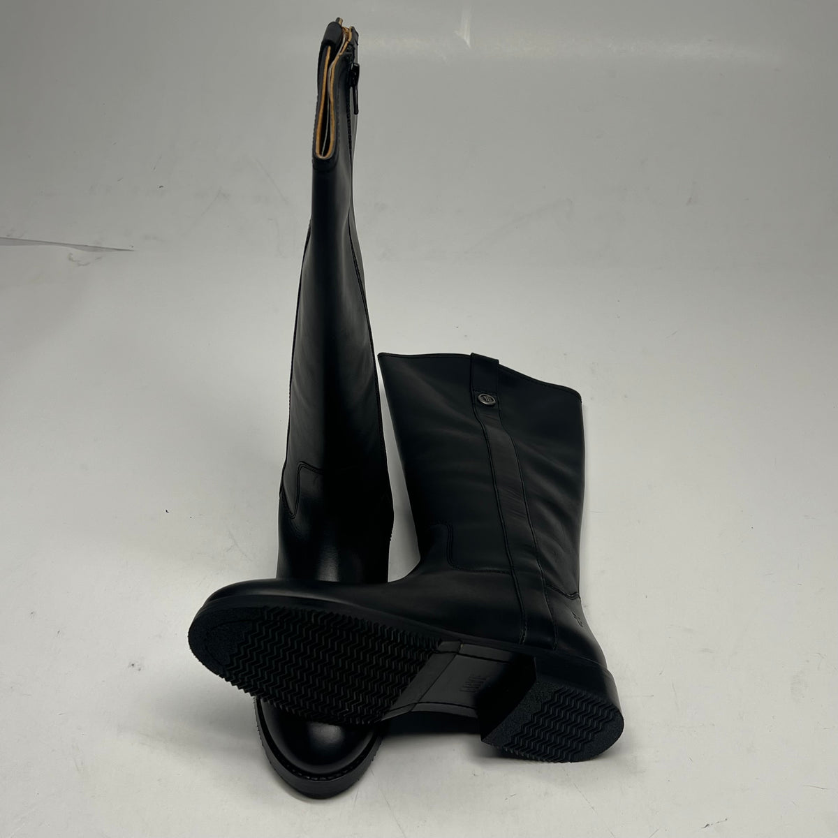 FRYE Melissa Button Tall Inside Zip Wide Calf Women's Sz 6.5M Black FR41971-BLAC