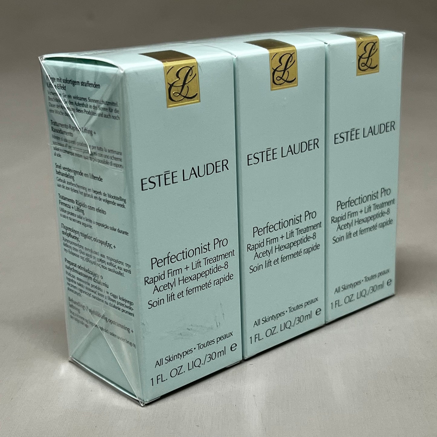 ESTEE LAUDER 3-PACK! Perfectionist Pro Rapid Firm Lift Treatment 1 FL. oz Blue (New)