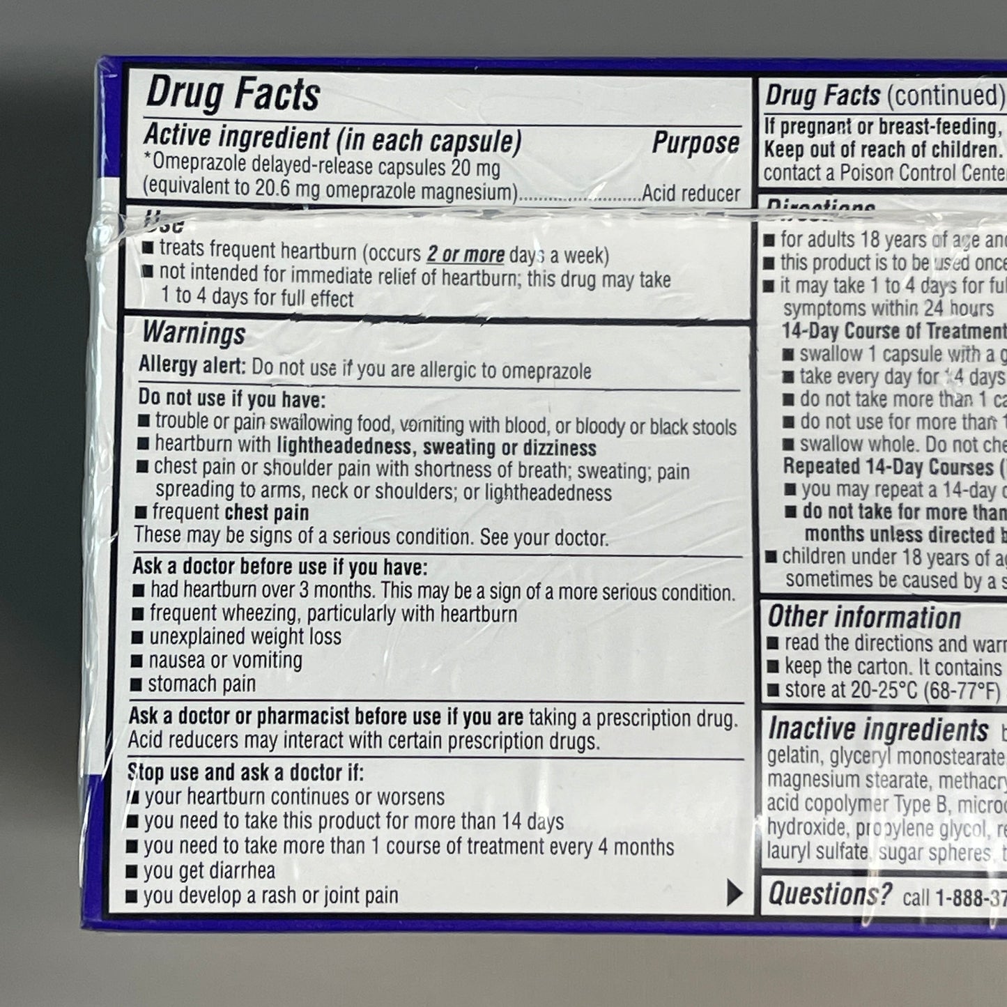 ZA@ Pallet of OMEPRAZOLE Delayed-Release 20 mg Acid Reducer *EXPIRED 12/22* (AS-IS)