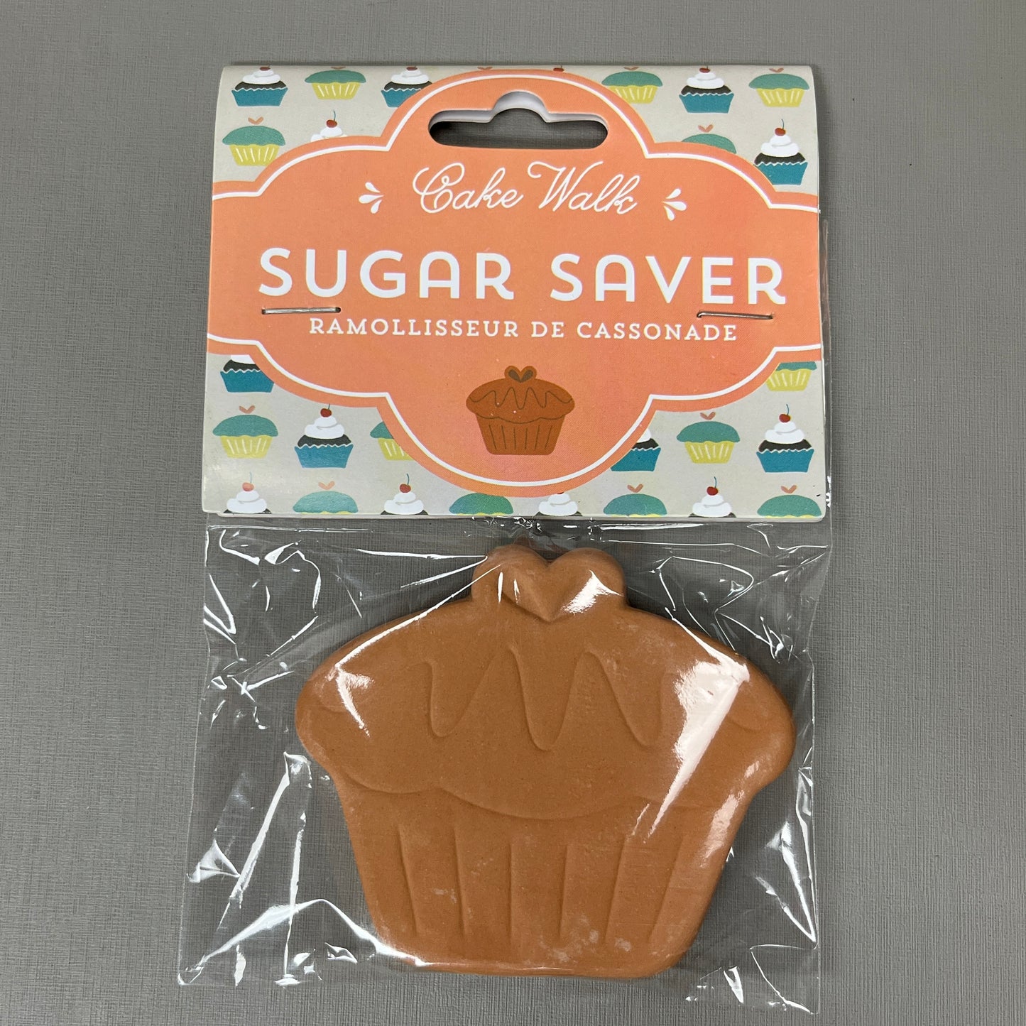 NOW DESIGNS 3-PACK! Terracotta Cake Walk Sugar Saver 2.5" x 3" 5075008 (New)