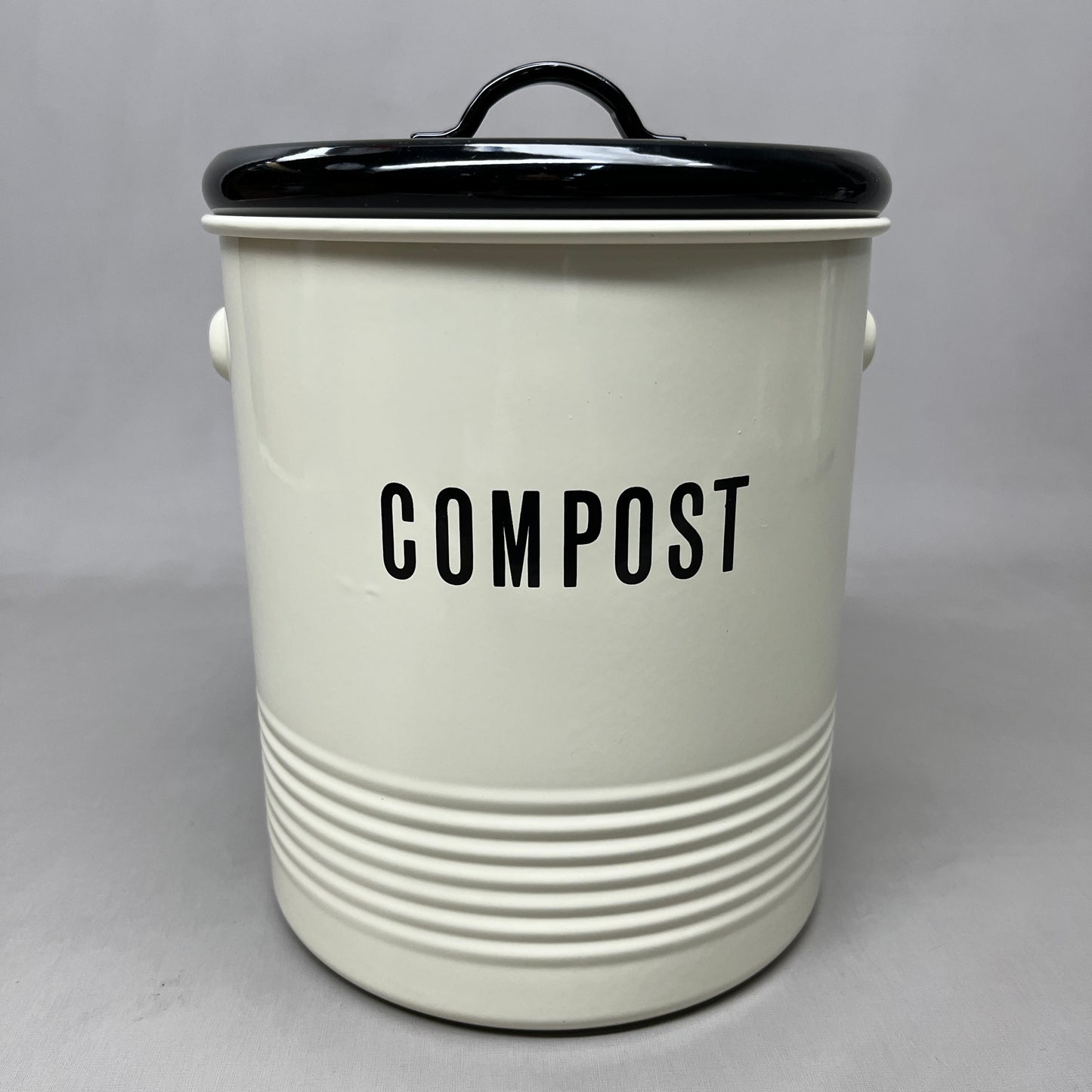 NOW DESIGNS Compost Bin Vintage Filter Included 7" x 8 1/2" Beige 5123002 (New Other)