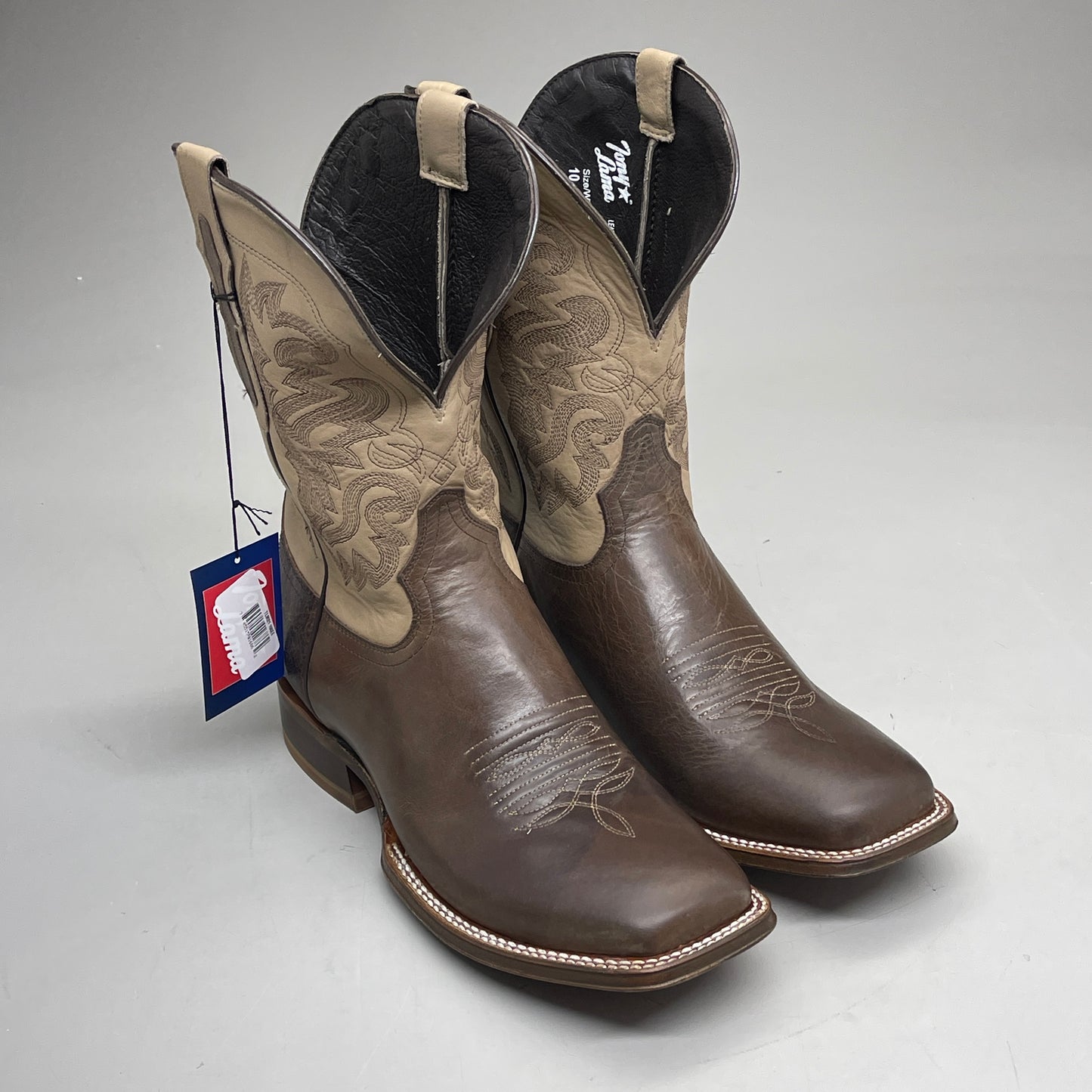 Tony Lama Jingle Bob Brown Print Style #TL3021 Men's Size 10 EE