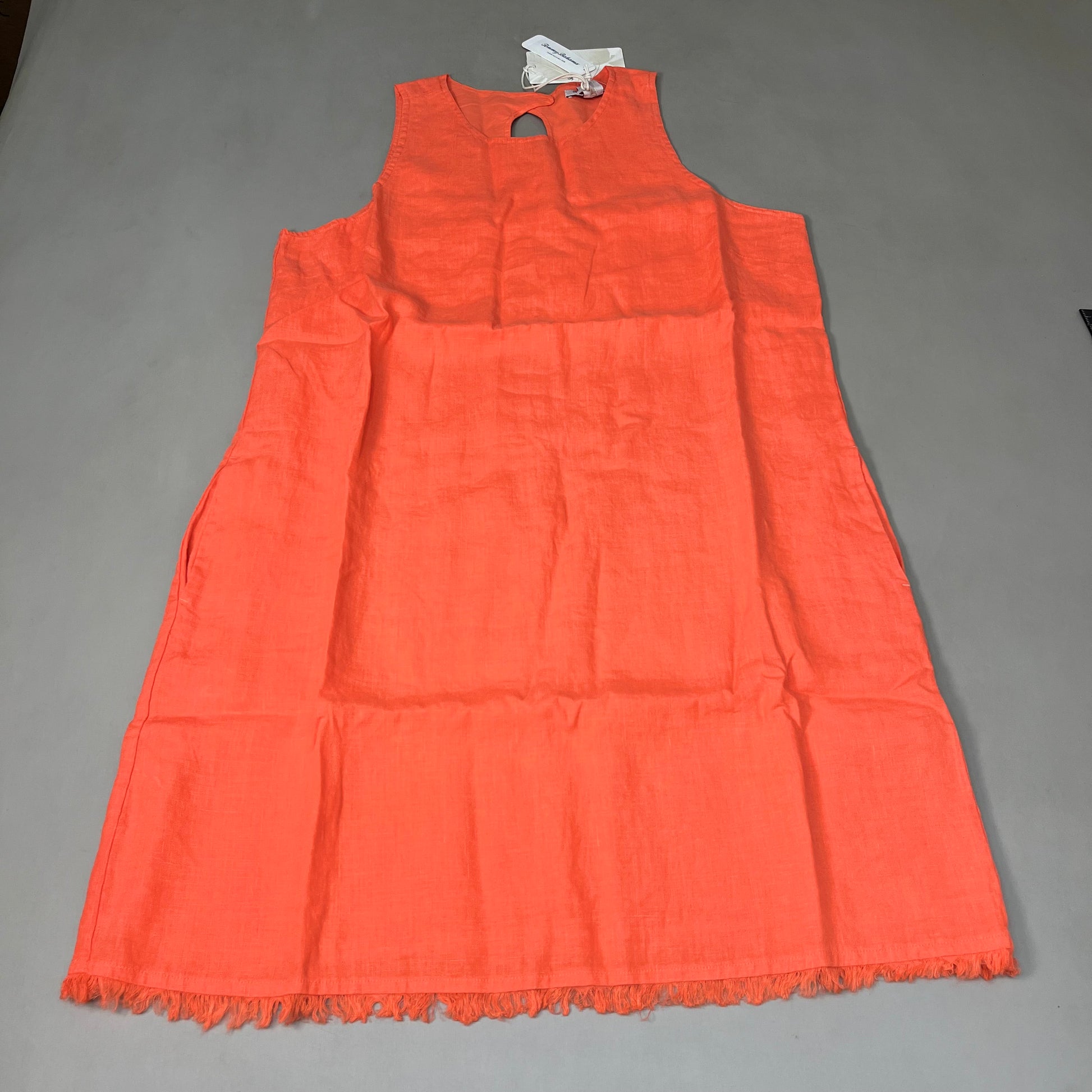 Tommy Bahama Women's Two Palms Linen Shift Dress - Burnt Coral - Size XS Tommy Bahama Women's Two Palms Linen Shift Dress - Burnt Coral - Size XS