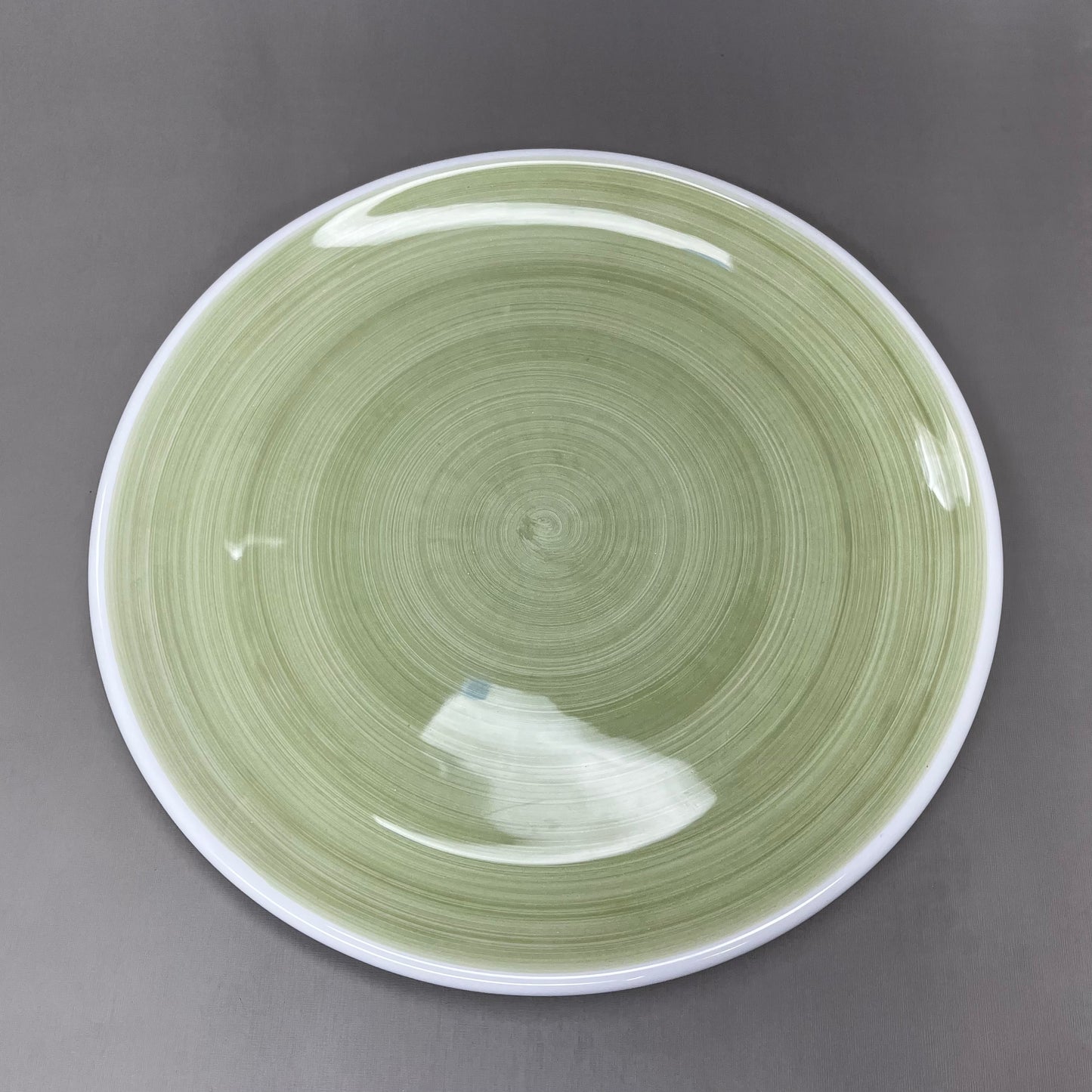 SUMMERHILL & BISHOP LOT OF 2! Ceramic Dinner Plate Season Green, 11.5 in Diam. (New)