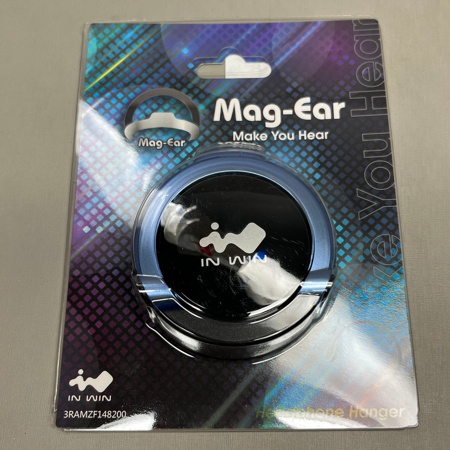 2 PACK! INWIN Mag-Ear Headphone Hanger Headset Blue 3RAMZF148200 (New)