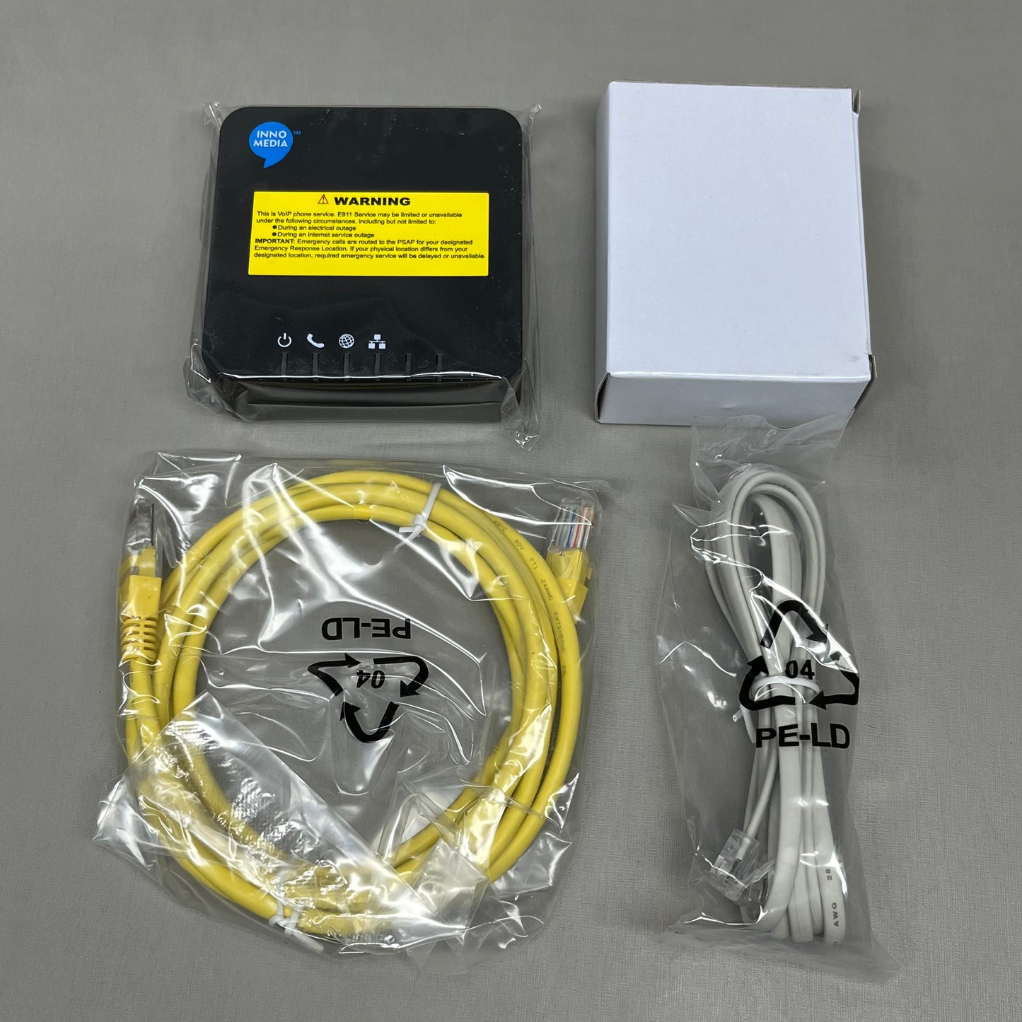 ZA@ HUGHESNET Internet Voice Ata Adapter NIB Works With HN2000 AND Up Modems (New)