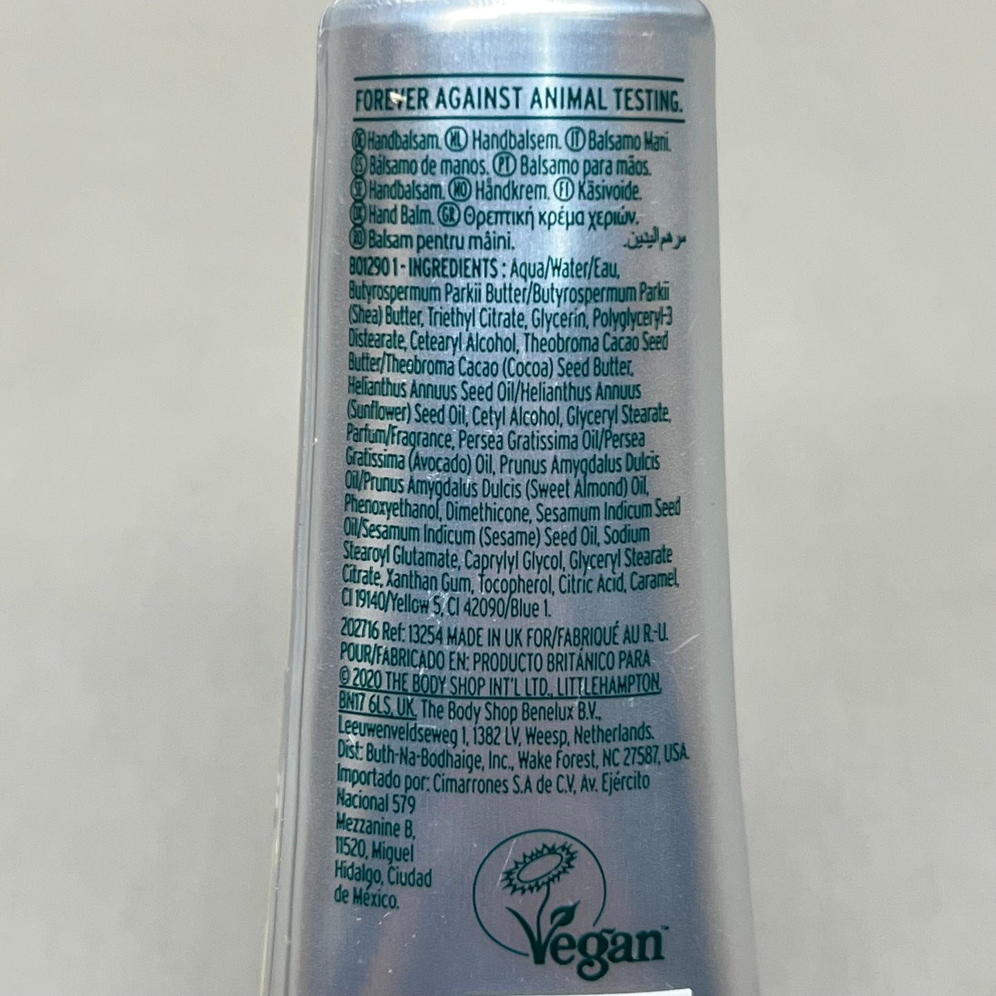 THE BODY SHOP 2 PACK!! Avocado Hand Balm For Dry Skin Vegan 1.0 oz (New)