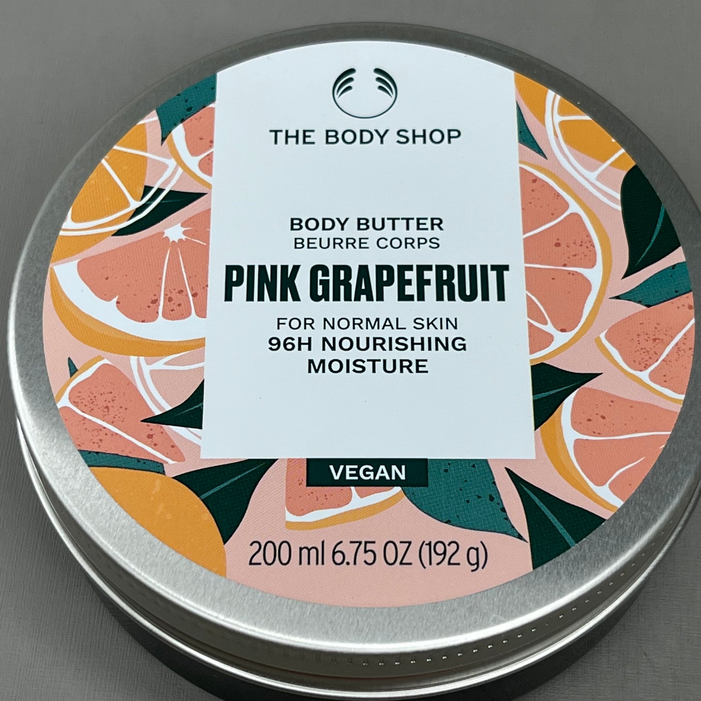 THE BODY SHOP Pink Grapefruit Body Butter 96H Moisture 6.75 oz White XU611AG (New)