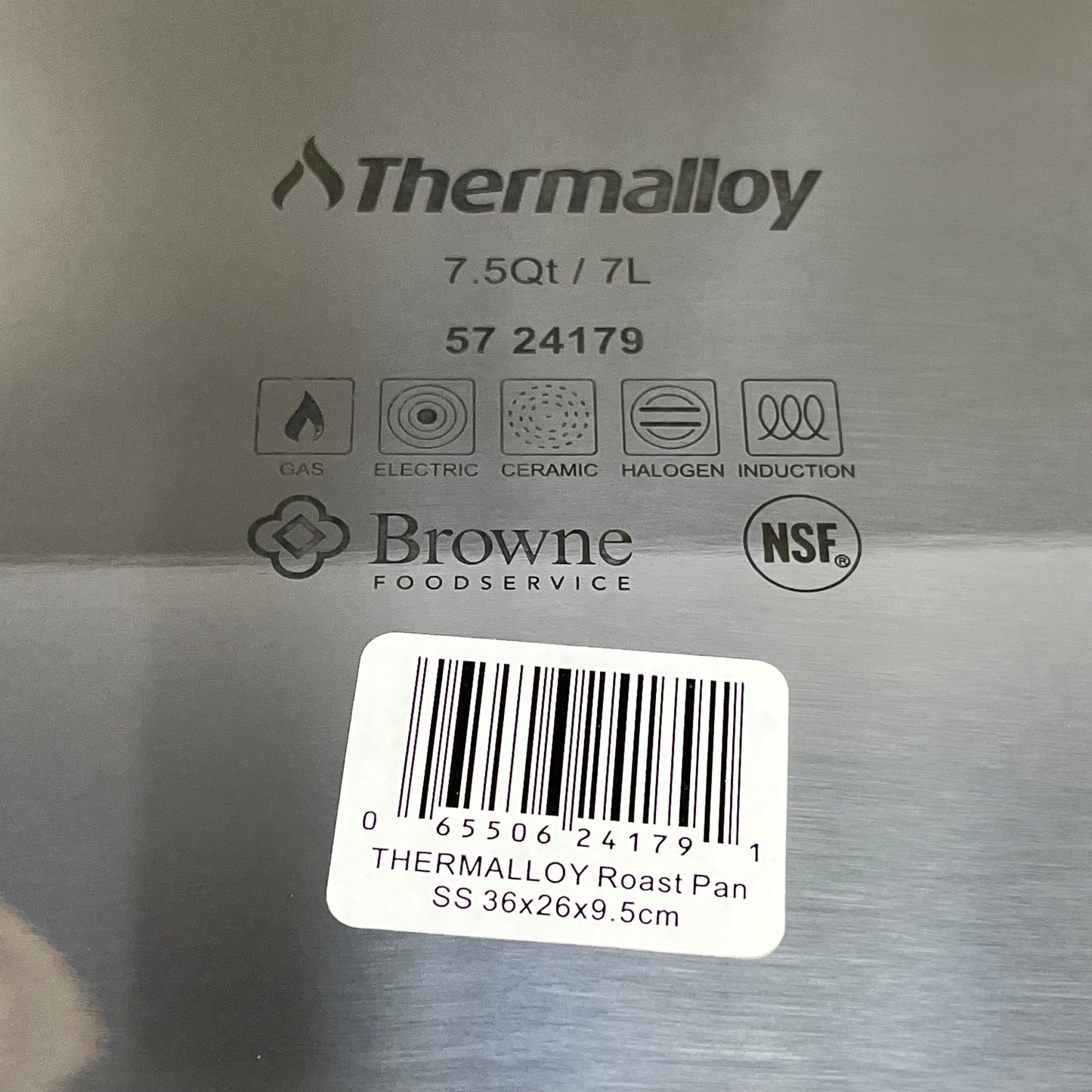 BROWNE Thermalloy Roast Pan 14" x 10.2" x 3.7" 5724179 (New)