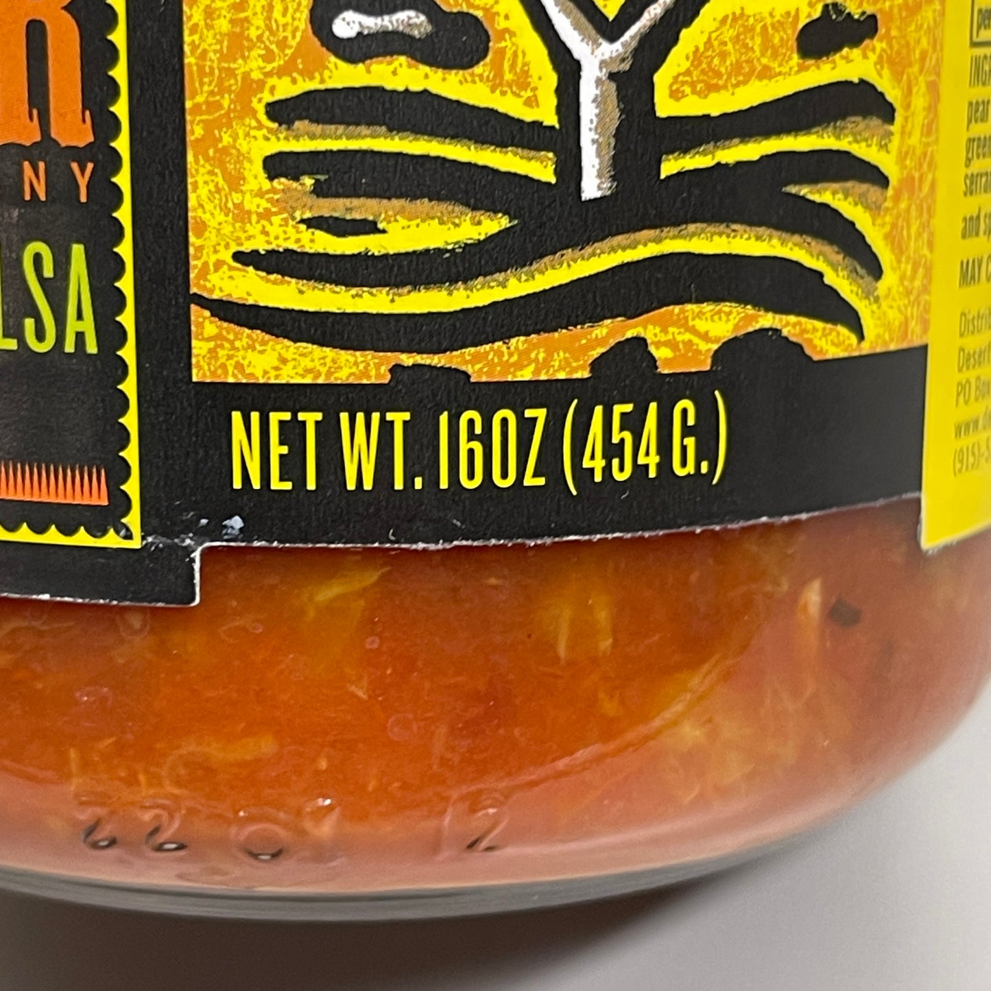 ZA@ DESERT PEPPER TRADING CO (6 PACK) Peach Mango Salsa Medium 16 oz Jars BB 03/29