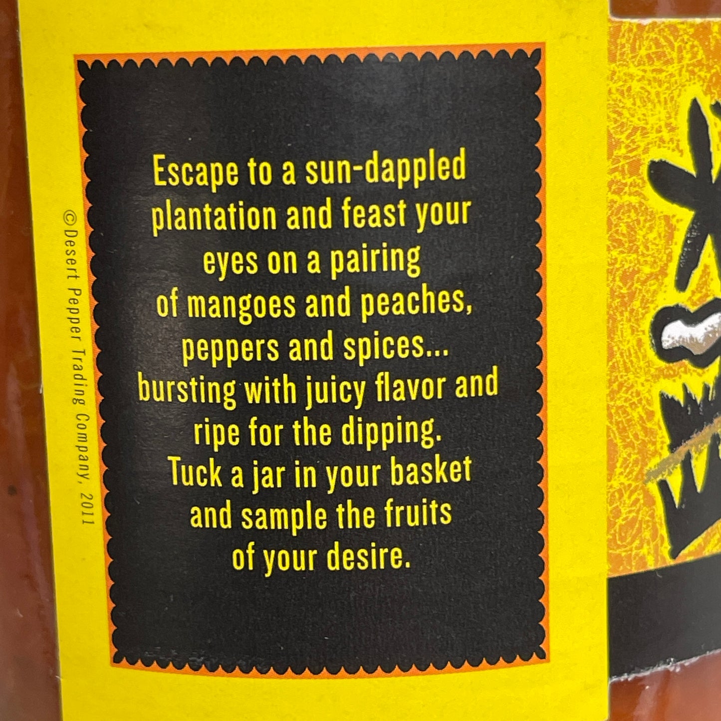 ZA@ DESERT PEPPER TRADING CO (6 PACK) Peach Mango Salsa Medium 16 oz Jars BB 03/29