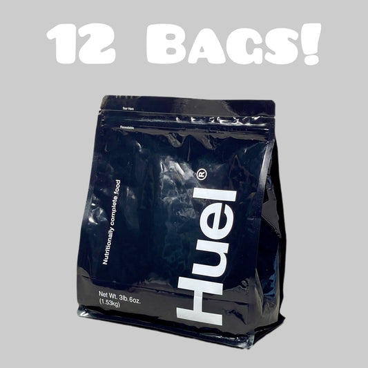 HUEL Black Edition 12-PK! Coffee Caramel Flavor Nutritionally Complete Food 3lb 6oz (10/23) B