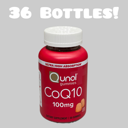 ZA@ QUNOL CoQ10 Gummy Dietary Supplements 100 mg 36-PK! BB 10/2025 E