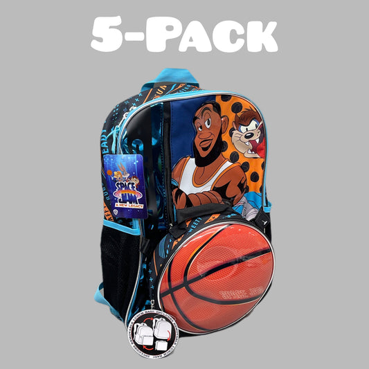 ACCESSORY INNOVATIONS Space Jam 5-PK (LeBron James) Backpack & Lunch Bag Blue