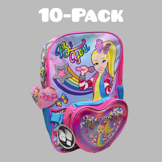 ACCESSORY INNOVATIONS JOJO Siwa 10-PK Nickelodeon “Be You” Backpack & Lunch Bag Pink