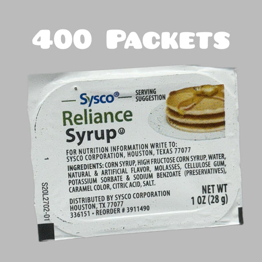 ZA@ SYSCO (400 PACK) Pancake & Waffle Syrup Maple Flavor 1 oz Cups H