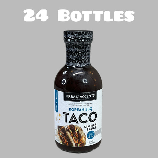 ZA@ URBAN ACCENTS Mild Korean Barbecue Taco Simmer Sauce (24 BOTTLES)  14.3 oz Expired 02/24