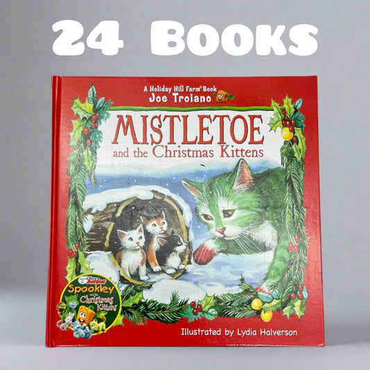 THE LEGEND OF MISTLETOE & THE CHRISTMAS KITTENS (24 Copies) Hardcover Book