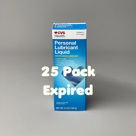 ZA@ CVS HEALTH (25 PACK) Personal Lubricant Water-Based 5.6 oz Each Exp 05/25