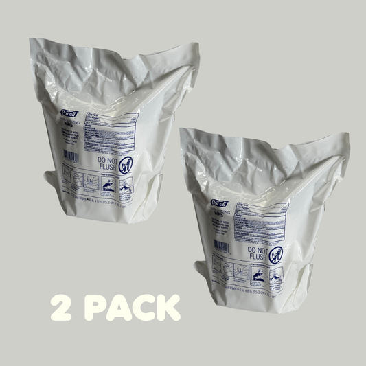 PURELL Hand Sanitizing Refill Kills 99.9% of Germs 1200 Wet Wipes (2 Pack) 9118-02 BB 04/28