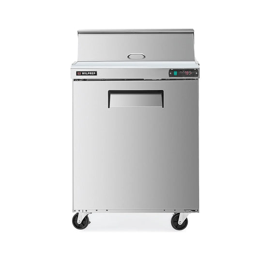 WILPREP 29" Single Door Commercial Salad Prep Table Refrigerator TSSU-29T