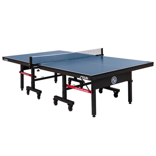 Z@ STIGA Advantage Pro 25 Indoor Tennis Table 108”x60”x30” Dark Blue T8582W (Complete)