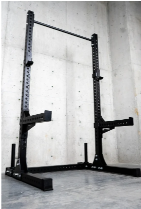 BETTER BODY Adjustable Power Bundle With Squat Rack Gym Set Up 70"-90" Black 1037X-MKC67 (New Other- Slightly Distressed Packages)