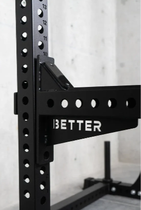 BETTER BODY Adjustable Power Bundle With Squat Rack Gym Set Up 70"-90" Black 1037X-MKC67 (New Other- Slightly Distressed Packages)