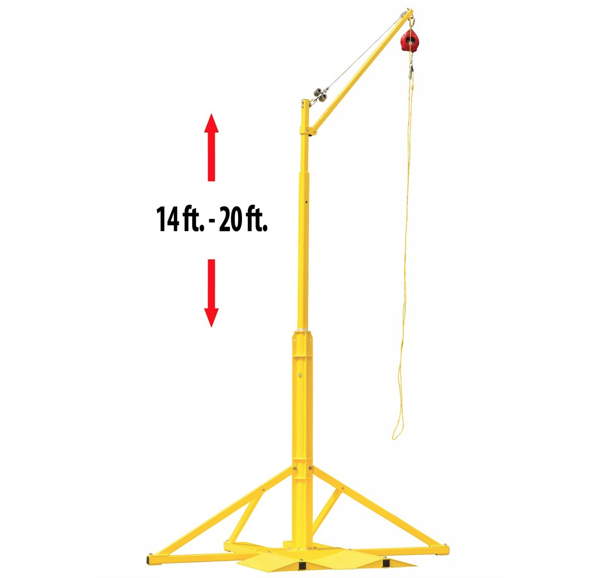 MILLER Overhead Rotational Boom Anchor System 14'-20' Telescoping Yellow SORBSYS by Honeywell