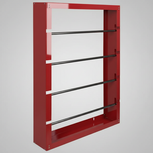 Durham Wire Spool Rack w/ 4 Rod Spools 368-17 Red 26"x36"