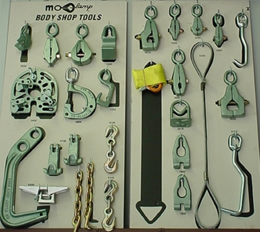 MO-CLAMP Auto Body #10 Tool Set Board Kit 5078