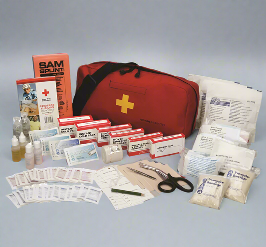 ABILITY ONE Emergency First Response 10 Person First Aid Kit 6545-01-010-7754 (Antiseptic BB11/24 Aspirin BB02/24)