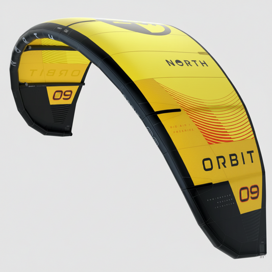 NORTH ACTION SPORTS Orbit Freeride / Big Air Water Surfing Kite 2024 9 Meter Sunset Yellow 85000.240000