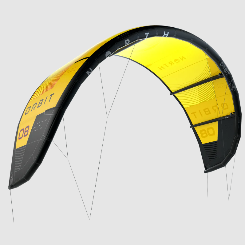 NORTH ACTION SPORTS Orbit Freeride / Big Air Water Surfing Kite 2024 12 Meter Sunset Yellow 85000.240000