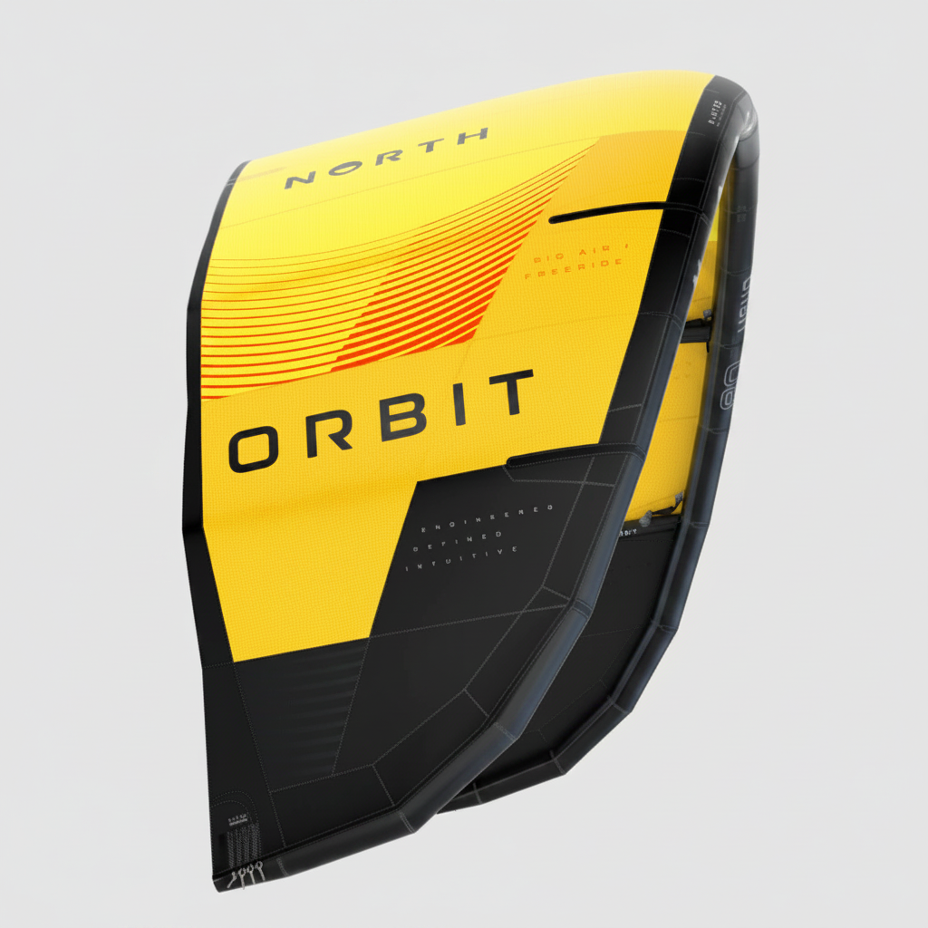 NORTH ACTION SPORTS Orbit Freeride / Big Air Water Surfing Kite 2024 12 Meter Sunset Yellow 85000.240000