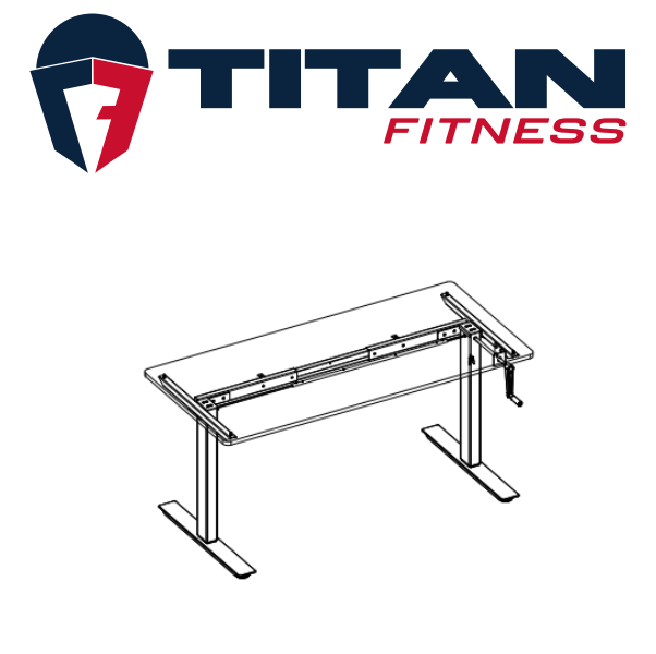 TITAN Fitness S5 Standing Desk Frame Black S5FRAME_BK