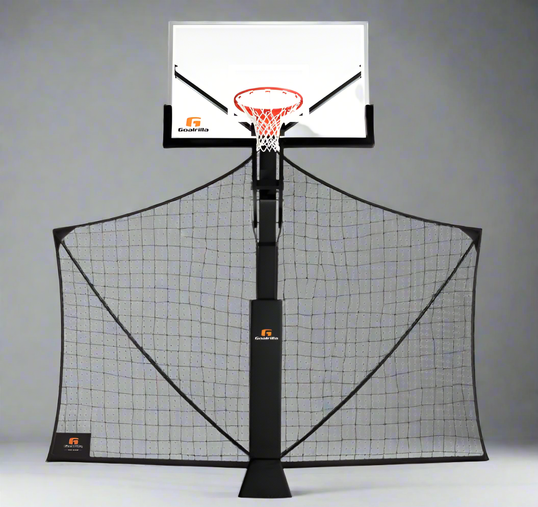 ZA@ GOALRILLA 72" Basketball Hoop Complete Set With Pole Pad, Yard Guard Net, Backboard, Rim, Post, Hardware and Anchor System B5000 6A-75