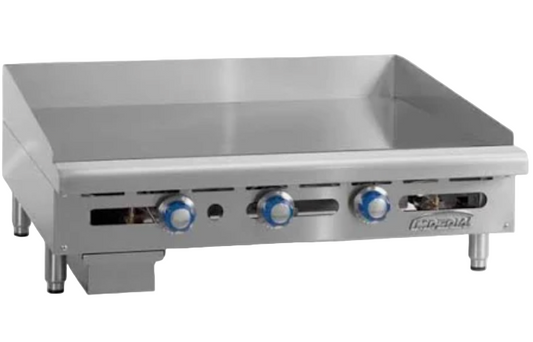 IMPERIAL Commercial Cooking Griddle ITG-48-DEL-03 Sz 48”x33”x10” Silver