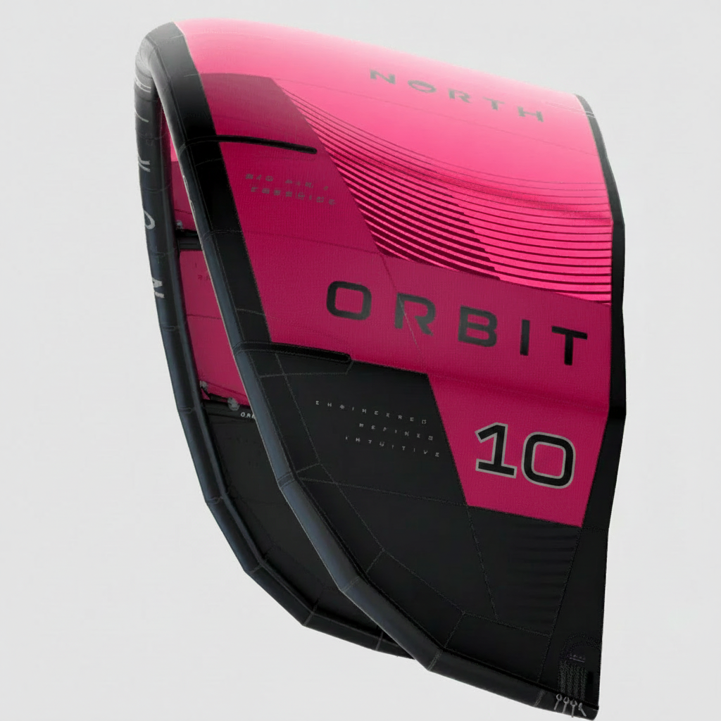 NORTH Orbit Freeride / Big Air Water Surfing Kite 2024 10 Meter Rubine Red 85000.240000