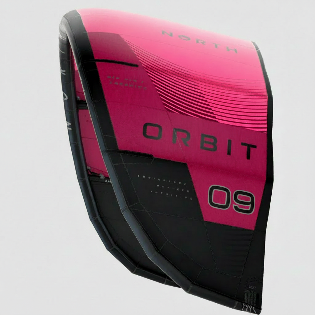 NORTH Orbit Freeride / Big Air Water Surfing Kite 2024 9 Meter Rubine Red 85000.240000