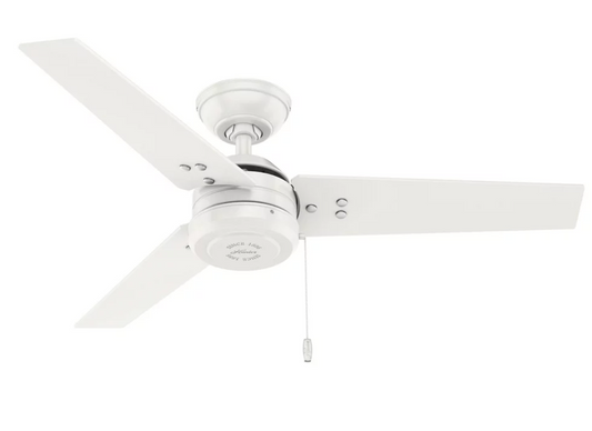 HUNTER Cassius Indoor & Outdoor Ceiling Fan 44" 3 Blade Fresh White 50262