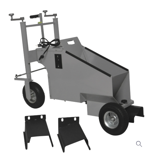 KLUT-CH Electric Walk-behind Concrete Curb Machine 550Watt, 1730RPM Sz 36"L x 17.5"W x 21"H, Grey 49404