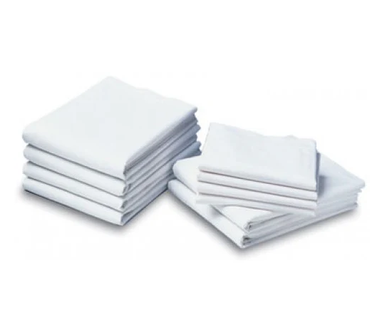 CALDERONTEXTILES (120 PACK) Sheet Twin Flat Green Hem Sz 66" X 110", White T180
