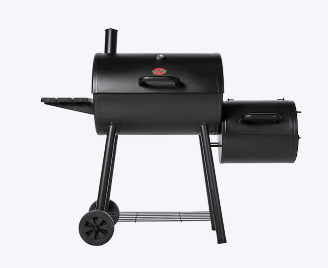 CHAR GRILLER Smokin' Pro 1130-sq. in Black Horizontal Charcoal Smoker 1130 Sq in Black CG30044223