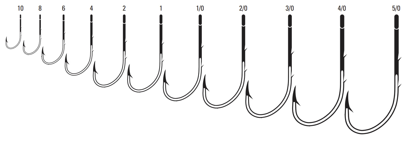 EAGLE CLAW (6 PACK) Saltwater Premium Snelled Hooks Chrome #1/0 6pc L9226N-1/0