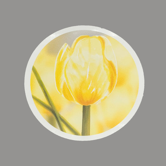 Hales Yeah Design Tulip Sticker ~3" at Longest Edge