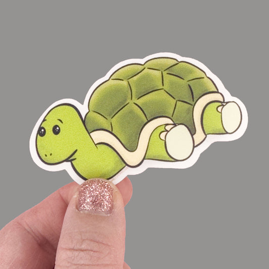 Hales Yeah Design Turtle Sticker ~3" at Longest Edge