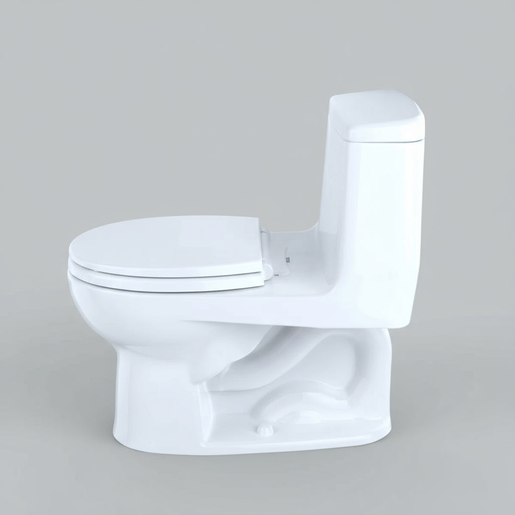 TOTO Ultimate 1 Piece Round Toilet Gravity Flush System 1.6 GPF Cotton MS853113