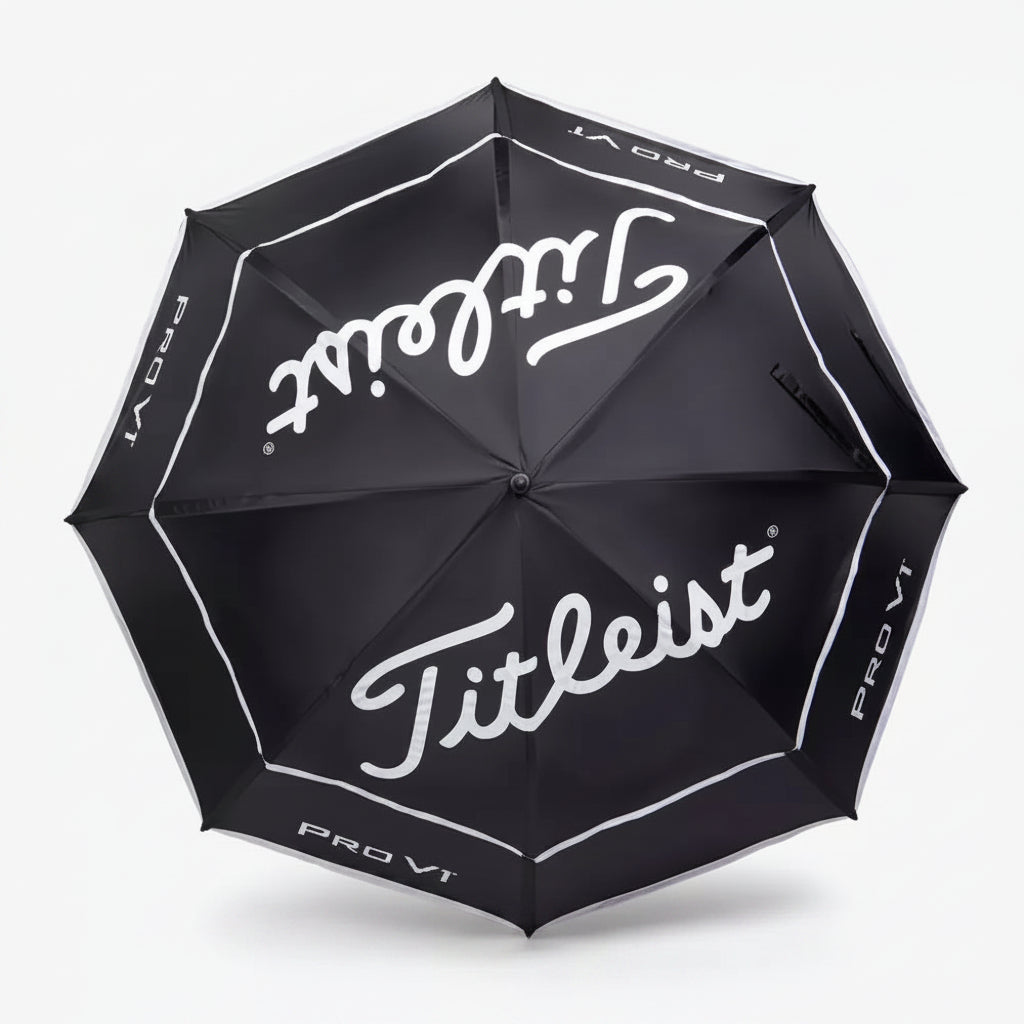 TITLEIST Tour Double Canopy Umbrella Uv Coating 68" Coverage Black TA23TDCU-01